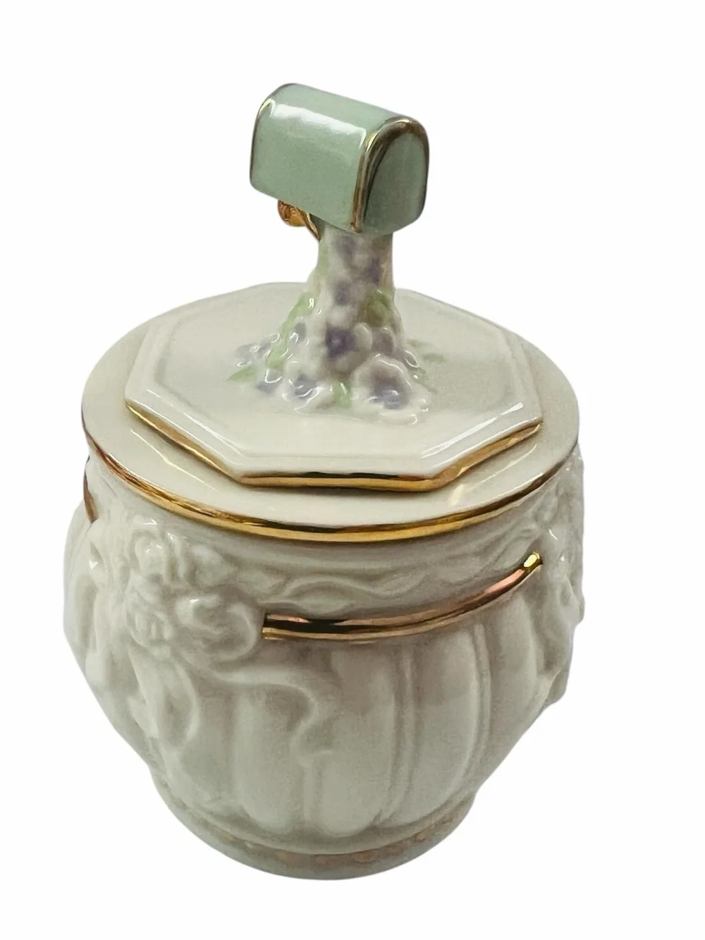 Vintage Lenox Sentiments Collection Friendship Porcelain Trinket Box